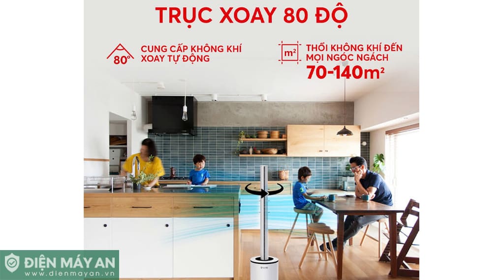 Quạt tháp sưởi 4in1 Azuki SK09